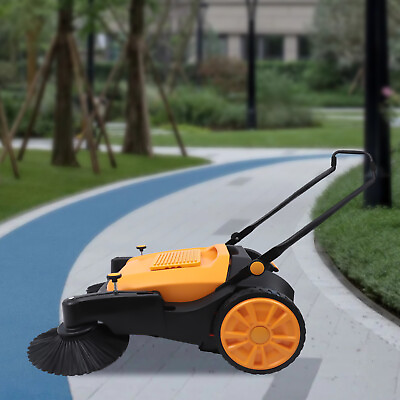 #ad 55l Hand Push Sweeper Outdoor Manual Floor Sweeper 5 Gear For Factory Hotel Road $360.05