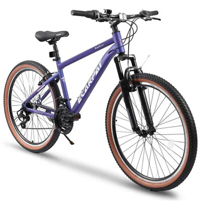 #ad Ecarpat Mountain Bike 26In Wheels 21 Speed Mens Womens Trail Commuter Blue $219.99