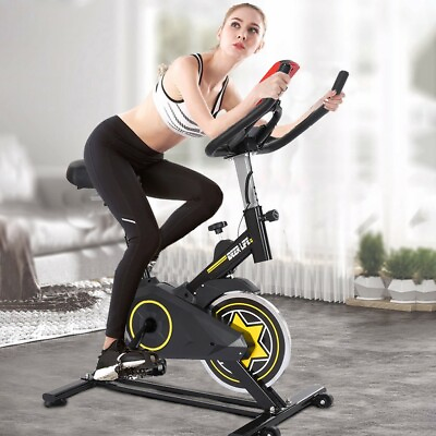 #ad #ad Exercise Bike Indoor Cycling Bicycle Stationary w LCD Display Home Cardio Gym $425.00