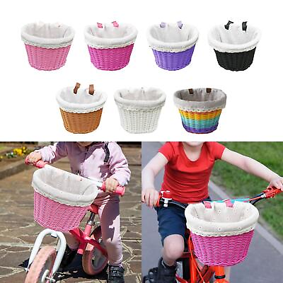 #ad Kids Bike Basket Accessories Bike Hanging Basket for Toddlers Girls Outdoor $17.00