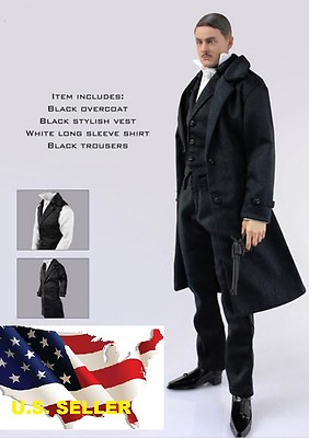 #ad #ad 1 6 british detective men long coat Sherlock agent suit for hot toys v#x27;US sellerv#x27; $31.41