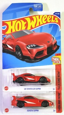 2 Car Lot Hot Wheels #x27;20 Toyota GR Supra Then And Now Series 2022 $11.99