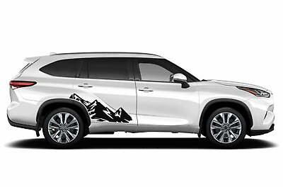 #ad Mountain Rear Decal for Toyota Highlander Sticker Graphic Design kit 2014 2023 $95.00
