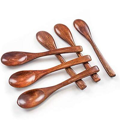 Set of 6 Small Wooden Spoons for Coffee Tea Jam Bath Salts $9.97