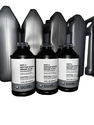 #ad GENUINE for BMW DOT4 Brake Fluid 355mL 12FLOZ 81220142156 Pack of 3 bottles $20.00