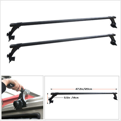#ad #ad 48quot; 120cm Aluminum Roof Rack Cross Bar Cargo Carrier Rack For Flat Roof Car SUV $53.82