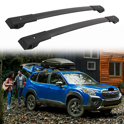 #ad 165lbs Cross Bars Roof Racks for 2022 2023 Subaru Forester Wilderness Luggage $55.99