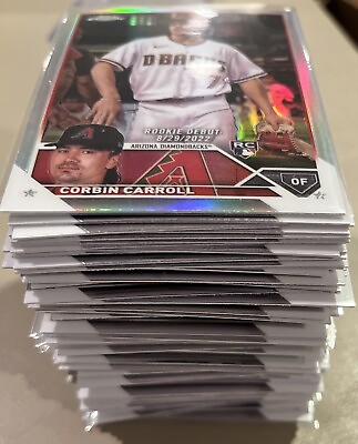 #ad 2023 Topps Chrome Update #1 220 Base Cards You Pick Complete Your Set $0.99