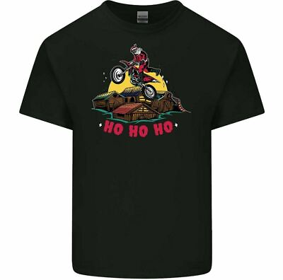 #ad Christmas Motocross T Shirt Mens Funny Xmas Tee Top Dirt Bike Motorbike MotoX GBP 10.99