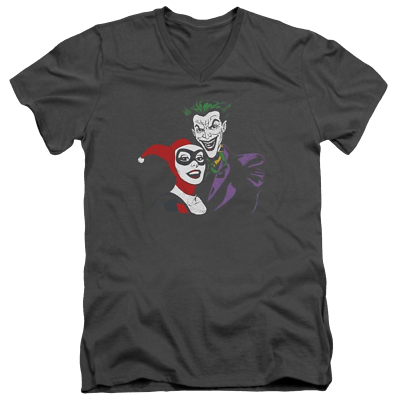 #ad Batman Joker amp; Harley Men#x27;s V Neck T Shirt $31.00