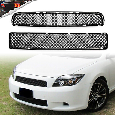 #ad For Scion tC 05 10 Base Coupe 2 Door Upper Lower ABS Black Mesh Grill Grille $27.50