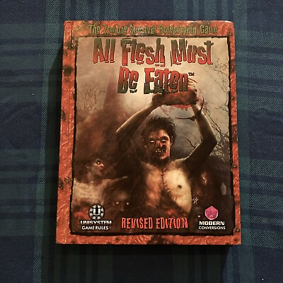 #ad All Flesh Must Be Eaten Revised Edition RPG Roleplaying Game Unisystem $40.00