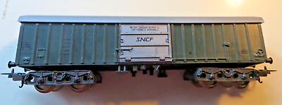 #ad Lima 3182 H0 4 achsiger Freight Car Swinging Roof Wagon SNCF $11.10