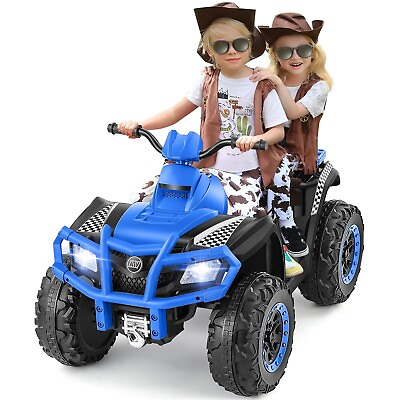 #ad ELEMARA 2 Seater Kids Ride on ATV 12V 4 Wheeler Quad Car Toy with 10AH Batte... $378.69