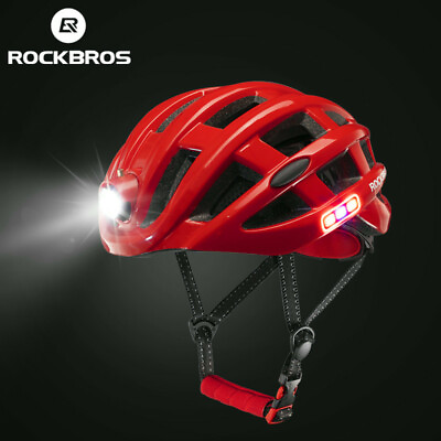 #ad ROCKBROS Ultralight Cycling Helmet With Light MTB Road Bicycle Helmet 57 62cm $61.99