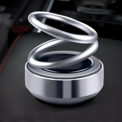 #ad Car Air Freshener Perfume Solar Auto Rotation Double Ring Suspension Diffuser 1P $9.49