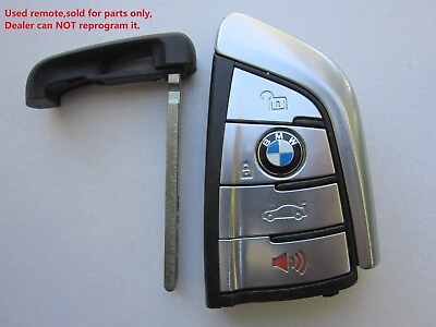 #ad USED OEM BMW SMART KEY KEYLESS REMOTE N5F ID21A 4 BUTTON $25.95