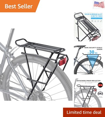 #ad Rear Bike Rack Bike Cargo Rack for Disc Brake Non Disc Brake Mount Bicycl... $57.99