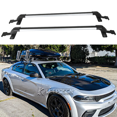 #ad #ad For Dodge Charger SRT Bare Roof Rack Crossbars Luggage Kayak Cargo Carrier Lock $135.37