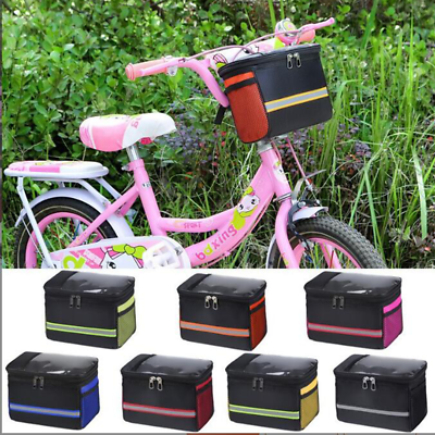 #ad Kids Bike MTB Front Handlebar Bicycle Storage Bag Bar Basket Bike Accessories US $8.79