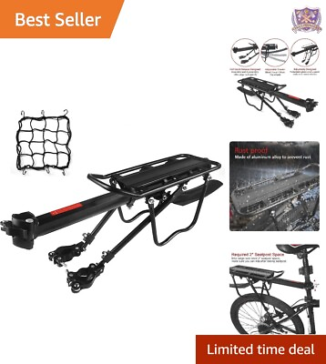 #ad #ad Bike Cargo Rack: Fender Design Quick Release Lightweight 115 lbs Capacity $64.58