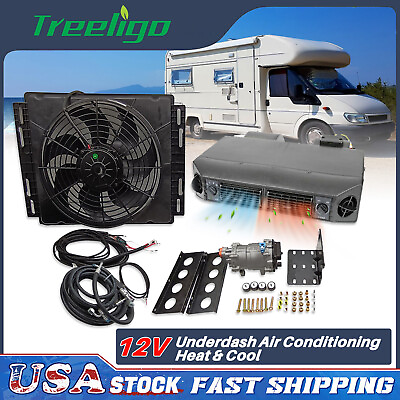 #ad ⚡⚡⚡Universal Underdash Air Conditioning A C KIT 12V Heatamp;Cool For Truck Cab Bus $799.03
