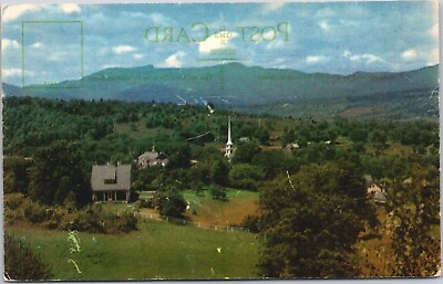 #ad Postcard VT Mount Mansfield Sleeping Giant Mountain Scenic View Stowe Vermont $8.95