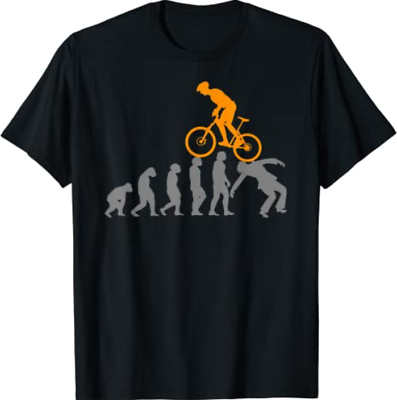MTB Evolution Bike Mountain Accessories Bicycle T Shirt Size S 5XL $16.99