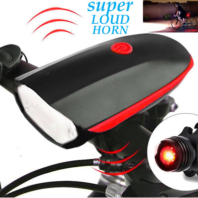 #ad Super Bright USB Led Bike Bicycle Light Rechargeable Headlight amp;Taillight Set $14.95