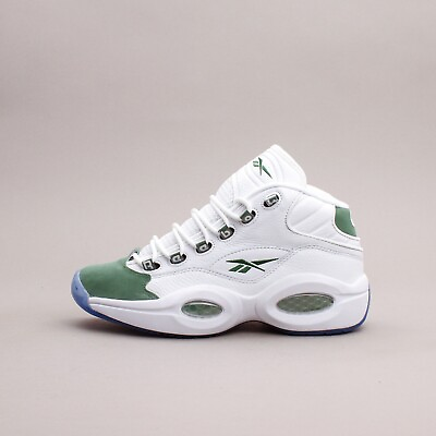 #ad Reebok Classics Question Mid White Green Allen Iverson Basketball Shoes ID6690 $119.94