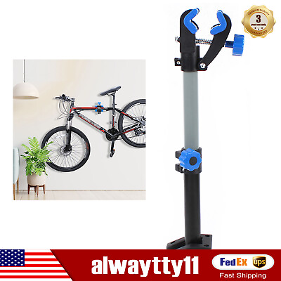 #ad New Folding BikeWall Mount Bicycle Stand Clamp Storage Hanger Display Rack Tool $25.66