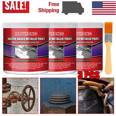 3× Car Anti Rust Chassis Rust Converter Water Based Primer Metal Rust Remover US $17.74
