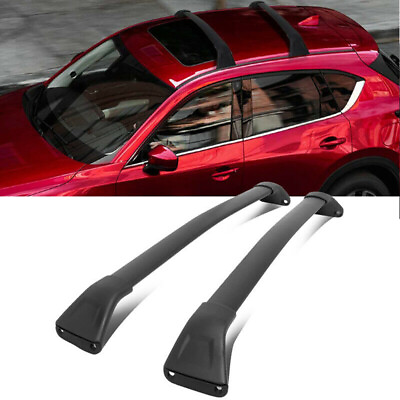 Set 2 Roof Rack Cross Bar Rail Rooftop Luggage Cargo For 2017 2023 Mazda CX 5 $85.85