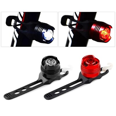#ad Mountain Bike LED Tail Front amp; Rear Light Bicycle Waterproof Lamp with Batteries $3.58