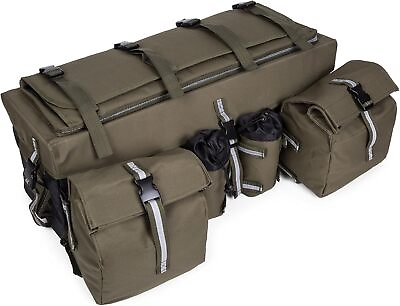 #ad #ad ATV Cargo Bag Rear Rack Gear Bag Waterproof with Topside Bungee Tie Down Storage $74.57