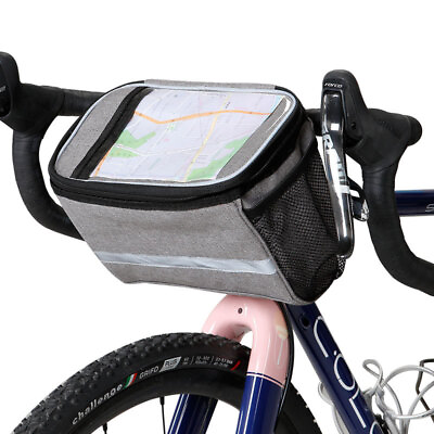 #ad Mountain Bike Head Bag Cycling Insulation Package Folding Handlebar Front Bag $25.27