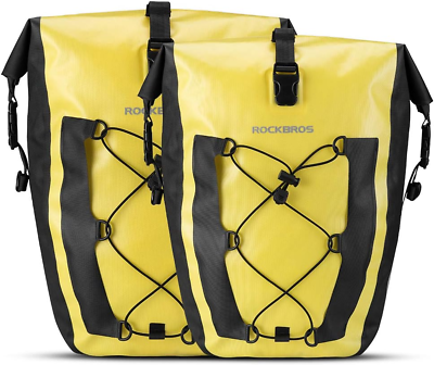 #ad Bike Pannier Waterproof 27L Large Capacity Bike Bag Rear Rack Waterproof for Gro $178.61
