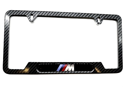 #ad #ad Carbon Fiber Stainless Steel License Plate Frame BMW M2 M3 M4 M5 M6 M8 X3 X4 X5 $18.95