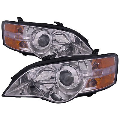 Headlights For 2005 2007 Subaru Legacy And Outback Chrome Performance Lamp Pair $216.31