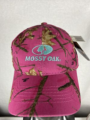 #ad #ad Mossy Oak Pink Camouflage Women Hat Cap Adjust Strap NWT Hunting Fishing Rodeo $12.99