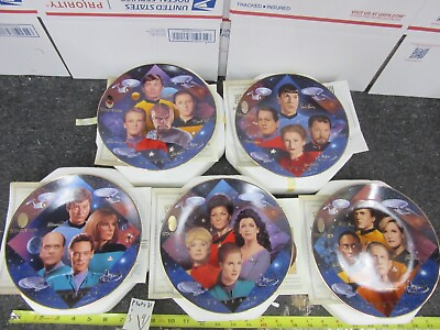 5 Hamilton Collection Star Trek: 30 Years Plates Lot Star Trek Women Doctors Etc $44.99