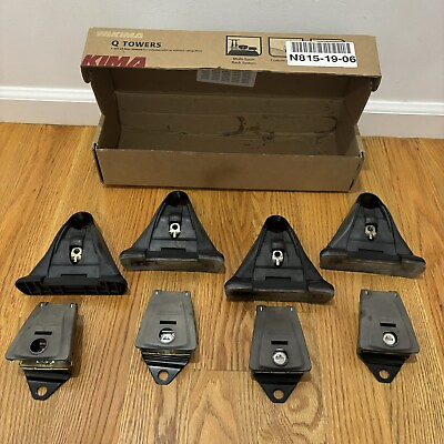 #ad Lot of 4 Yakima Q Tower Roof Rack Systems with Foot Pads No Key $69.99