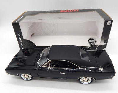 #ad Greenlight 1968 Dodge Charger R T Steve McQueen Bullitt Diecast Model Car 1:18 $249.99