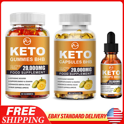 Keto ACV Gummies Keto Diet Drop Weight Loss Fat Burner Appetite Suppressant $9.95