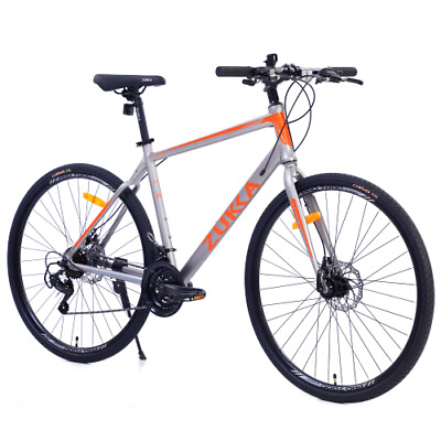 #ad #ad 28inch Wheel Hybrid Bike Disc Brake 700C Bike for Adult City Bicycle 21 Speed $478.31