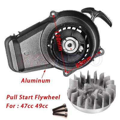 #ad Pull Start Recoil Starter Part Flywheel 2 Stroke 47cc 49cc Mini Moto Dirt Kids $37.99