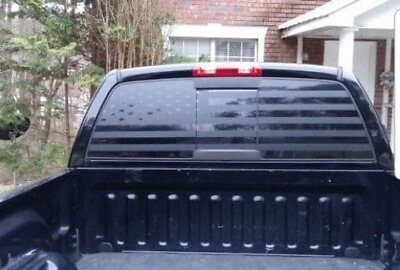 #ad Standard American Flag full rear glass. Compatible with Dodge Ram.. all. $55.00