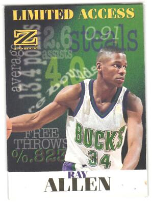 #ad #ad 1997 98 SkyBox Z Force Ray Allen #2 LA Limited Access $2.99