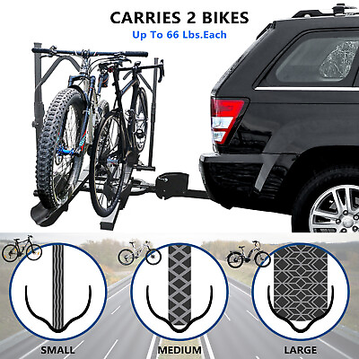 2#x27;#x27; Hitch Bike Rack For Car Trunk 2 Bike Carrier Easy Access to Trunk 2 Bikes $279.99