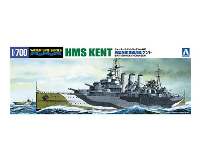#ad Aoshima 1 700 British Heavy Cruiser Kent $24.15